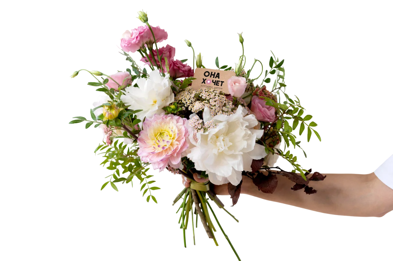 Баннер цветочного бутика «Она Хочет» в Лисках